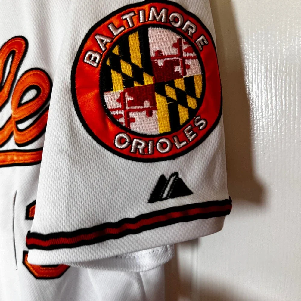 Majestic Baltimore Orioles Manny Machado 13 Authentic Jersey White Mens Size 52
